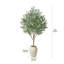 Grand olivier artificiel en pot de grès rustique (8 '- 9')-759778769