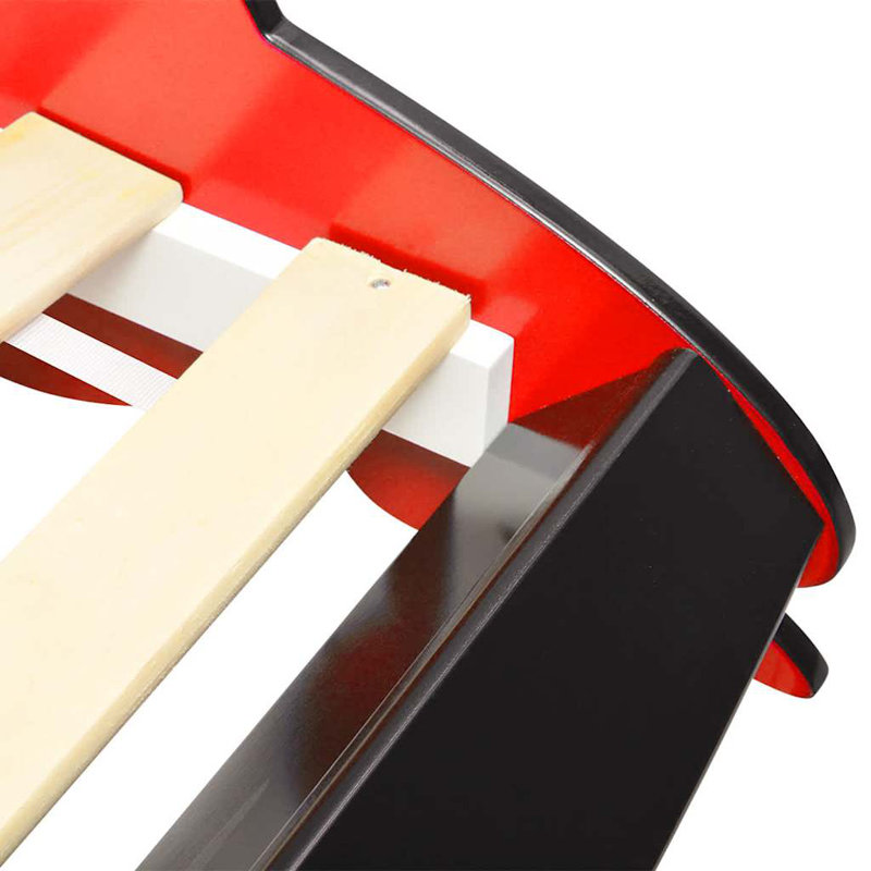Chris Children's Race Car Bed 90x200 cm, Red