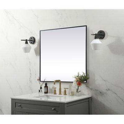 Valparaiso Metal Square Wall Mirror