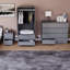 Oslo 3 Piece Bedroom Set (2 Drawer Bedside Chest, 8 Drawer Chest, 2 Door 2 Drawer Wardrobe), (100% FSC)-910389802