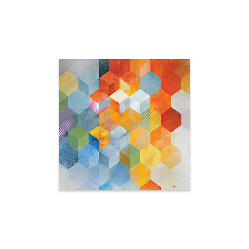 «Cubitz I» par NOAH - impression sans cadre, H 24 po x l 24 po x P 0,25 po
