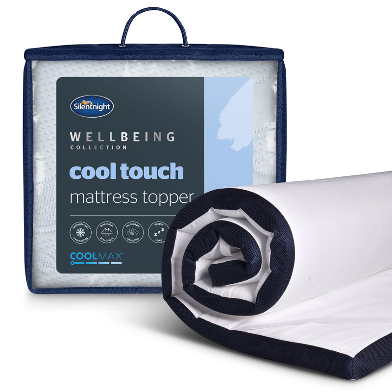 Silentnight Wellbeing Cool Touch 8cm Memory Foam Mattress Topper, Super King (6')