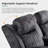 Zero Gravity Power Reclining Loveseat with Adjustable Headrest, recliner loveseat with console, USB & Type-C Ports for Living Room - Easy Assembly-498379129