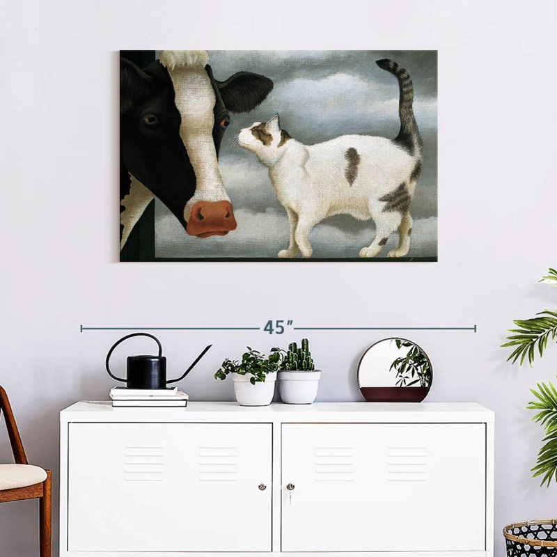 Cat And Cow, 24" H x 36" W