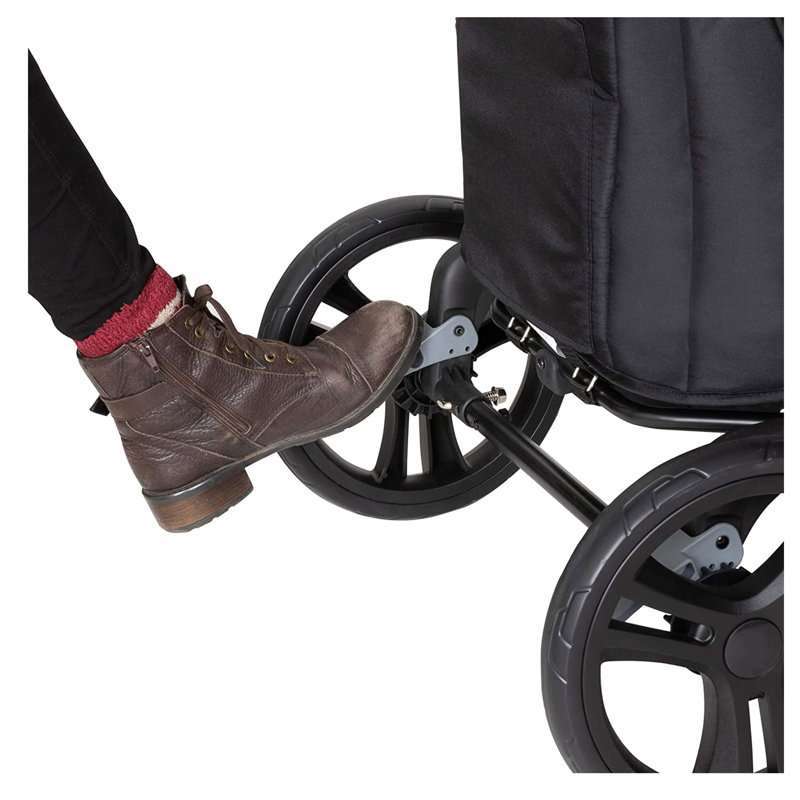 Baby Trend Foldable 4 Wheel Multi-Child Stroller with Storage, Blue/Black