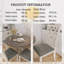 5-Piece Round Dining Table Set With Upholstered Chairs And Chair-1416129863-1416129880