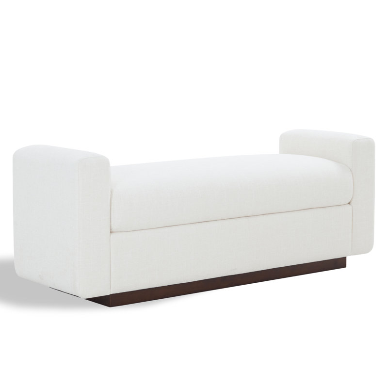 Banc rembourré Joanndria, White