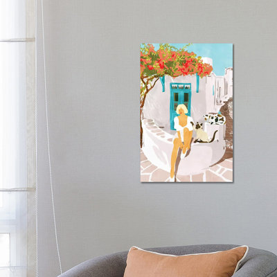 Greek Vacay - Wrapped Canvas Print