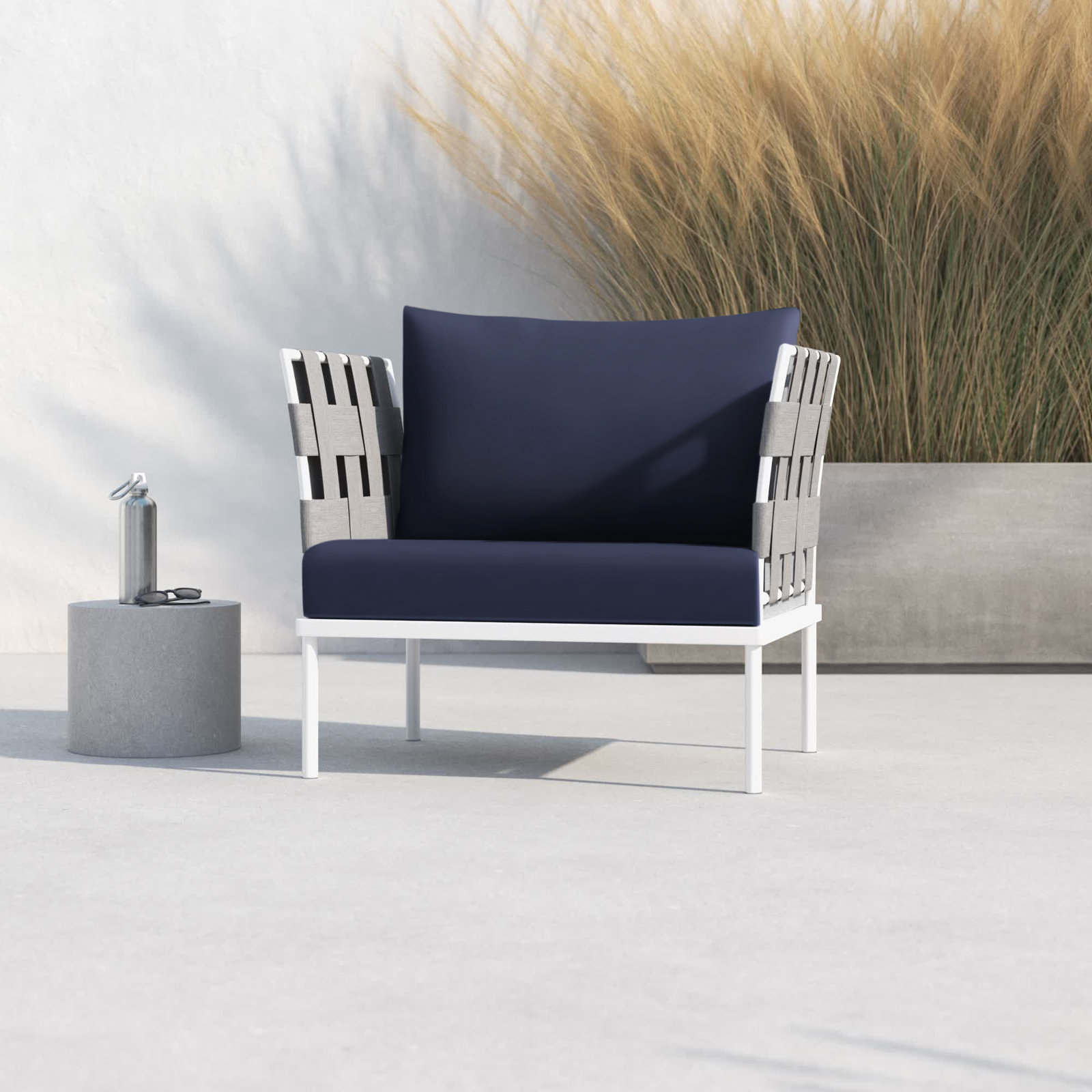 Harmony Patio Lounge Chair, Navy