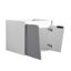 Ensemble de meuble-lavabo simple 23,82 po avec plateau en céramique Udall