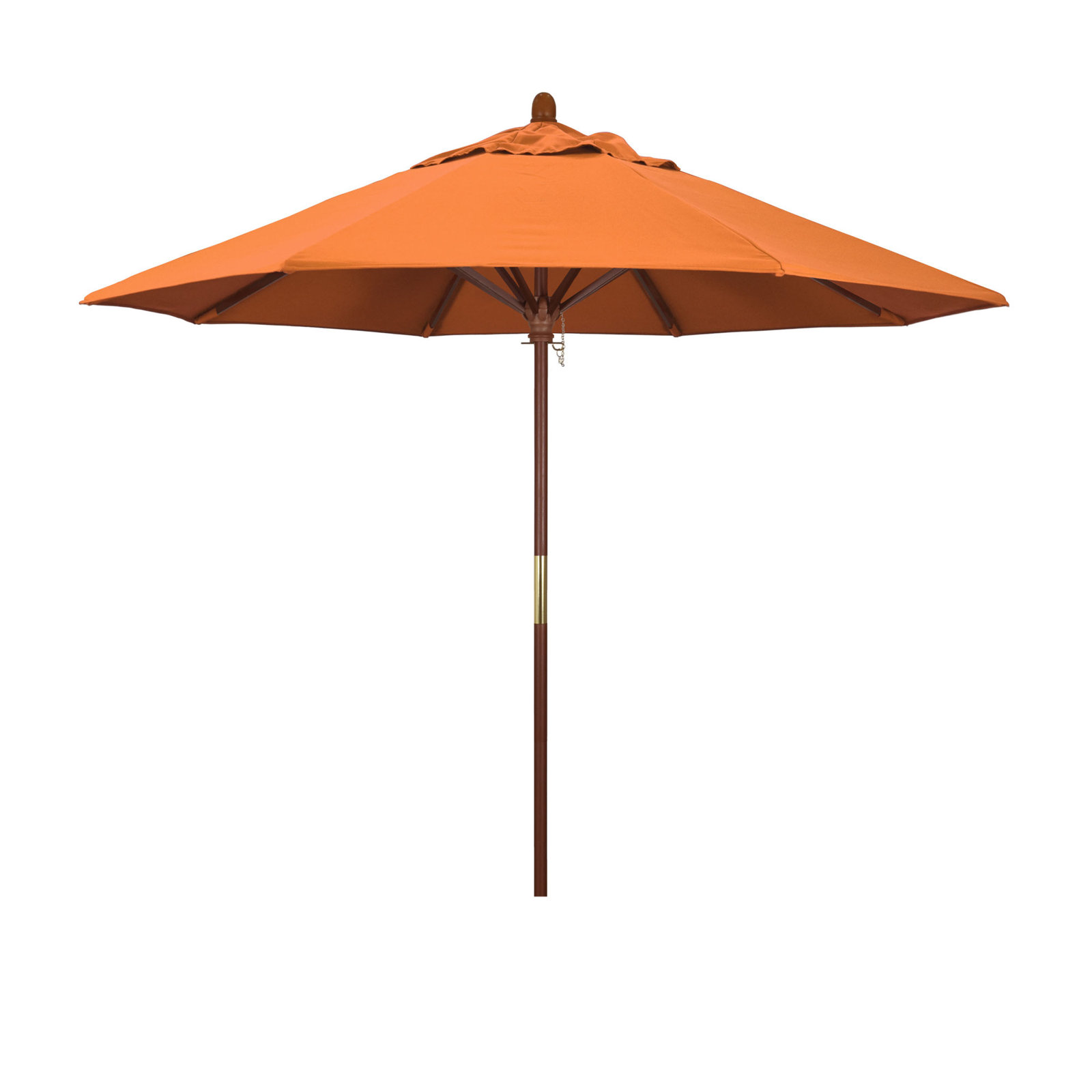 Manford 108'' Sunbrella® Outdoor Umbrella, Canvas Tangerine Sunbrella® Canvas
