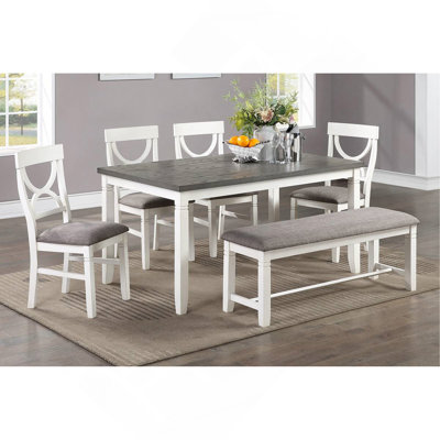 Table de salle à manger 6pc