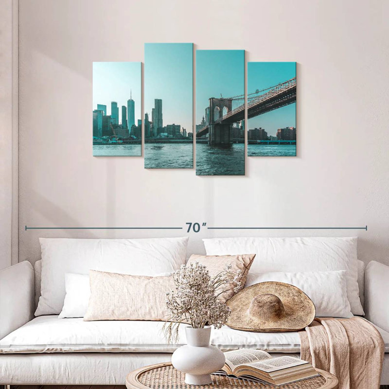 Lilie Brooklyn Bridge Daybreak, 27" H x 43" W