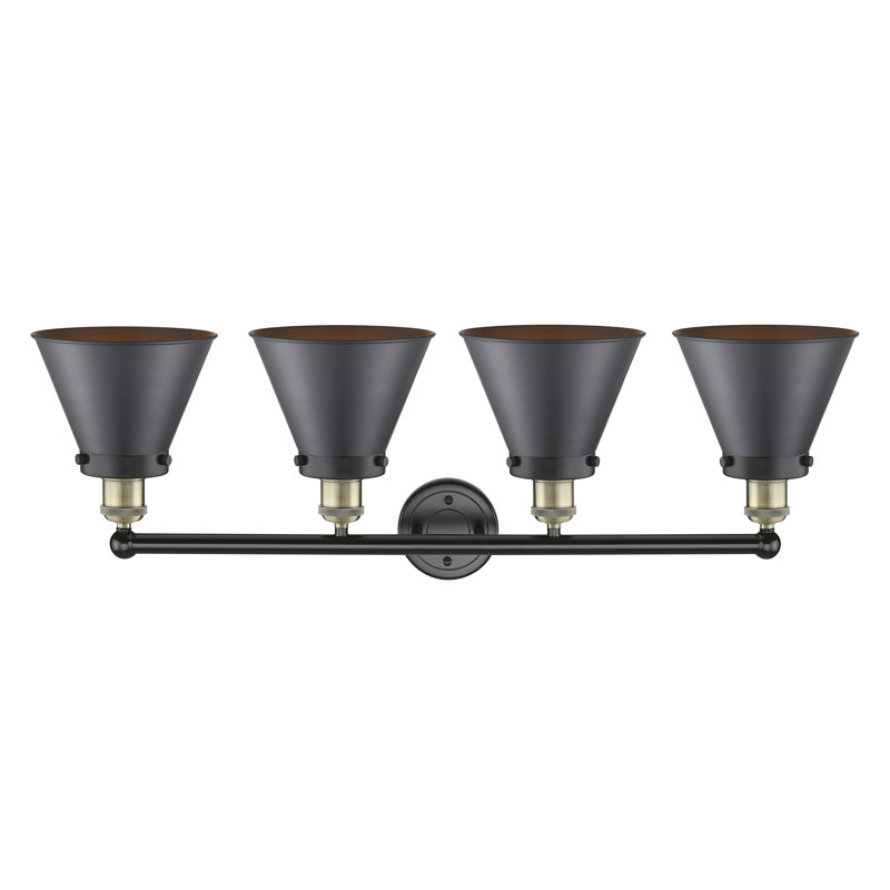Stengel 4 - Light Dimmable Vanity Light, Black Antique Brass, Matte Black