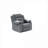 Manual Motion Recliner  Living Room Leisure Classic Gray Velvet Single Adjustable Accent Chair
