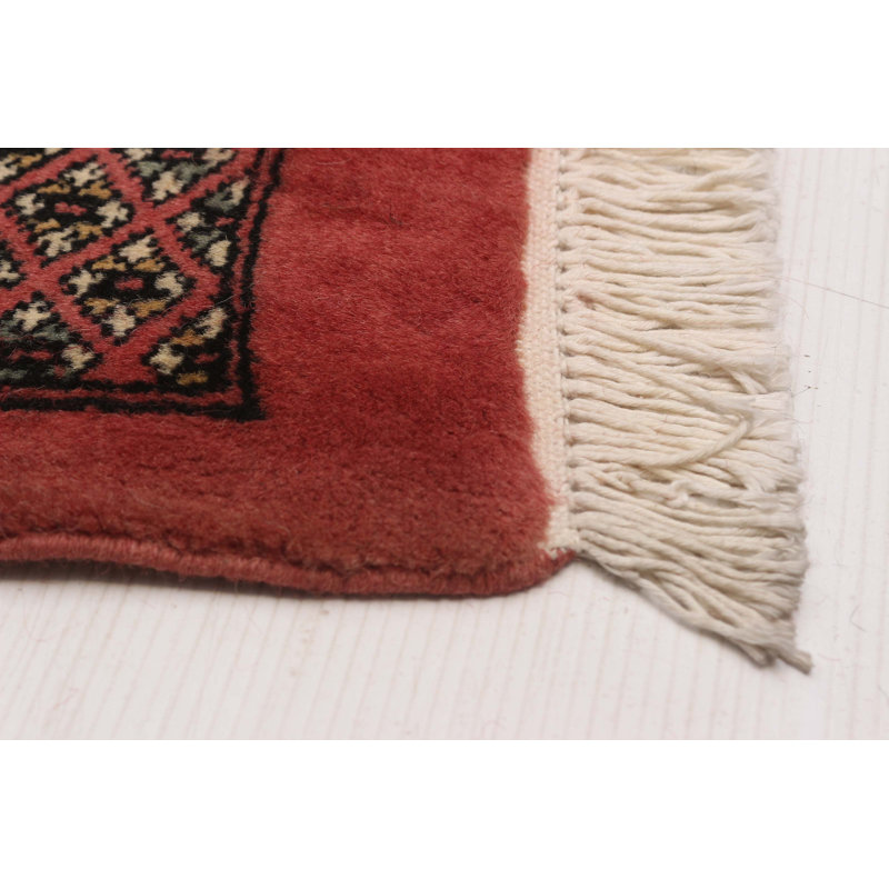 Finest Peshawar Bokhara Dark Coral Rug 8'3" x 10'2"