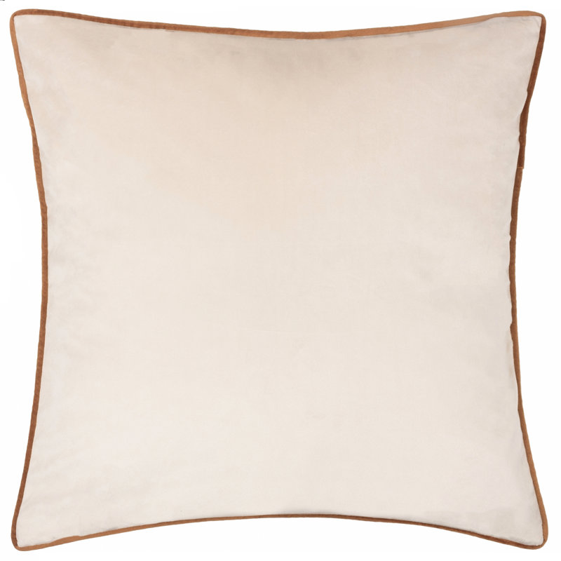 Meridian Square Cushion, Ecru/Ginger