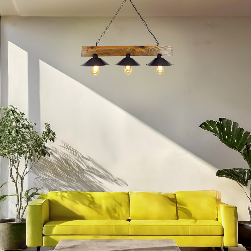 Handmade Solid Pine Kitchen Island Chandelier