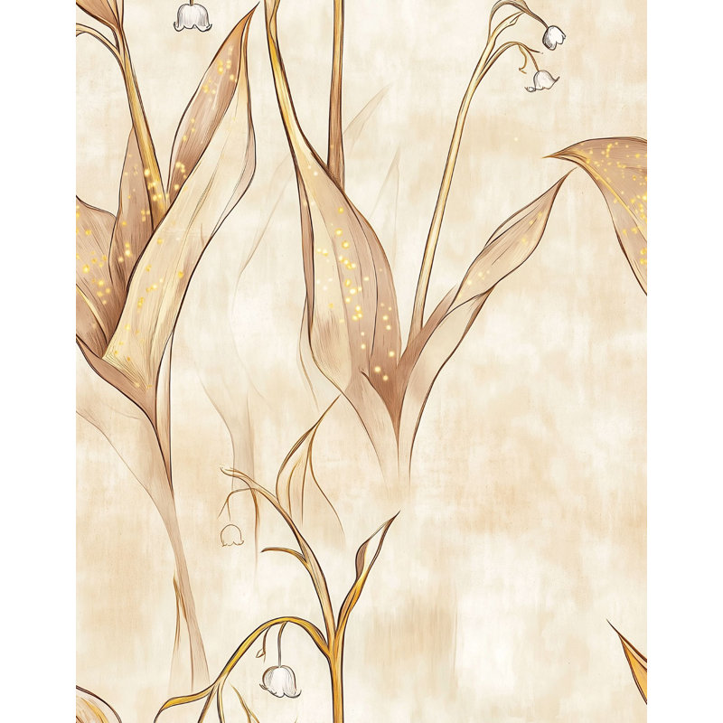 Papier peint floral Lily of the Valley pour une ambiance douce