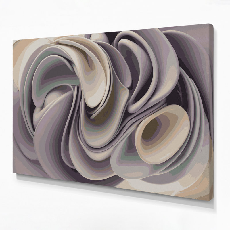 Art mural sur toile Biomorphic Abstraction 89, H 24 po x l 36 po