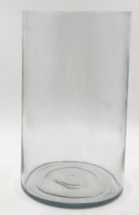 Glass Table Vase, 12" H x 6" W x 6" D