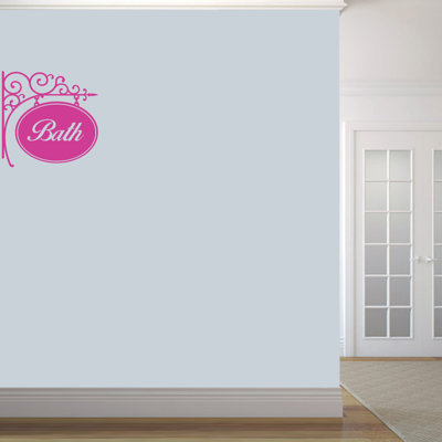 Décalcomanie murale panneau de bain
