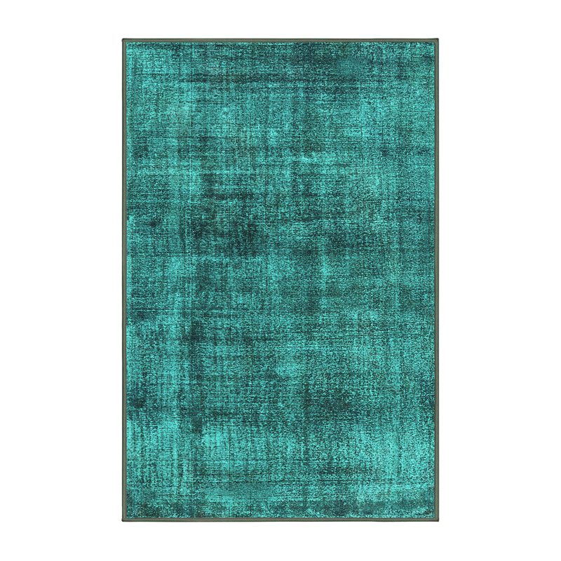 Tapis bleu / bleu sarcelle, Tapis de couloir 2 pi x 5 pi