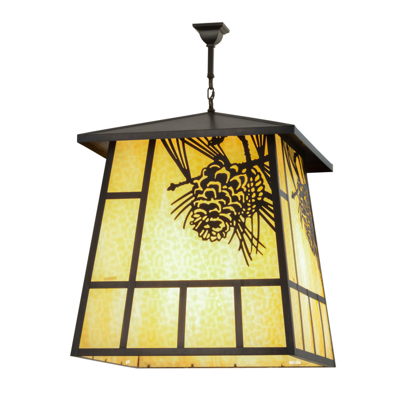 Lustree géométrique lanterne 4 lumières