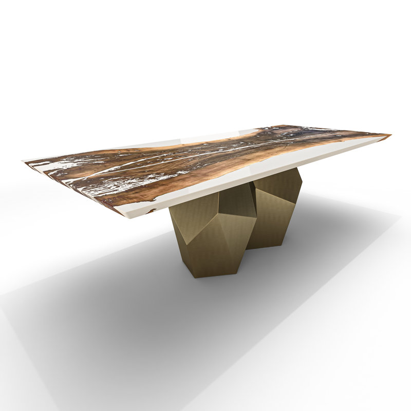 Table de salle à manger Medusa, H 29,5 po x L 120 po x l 48 po