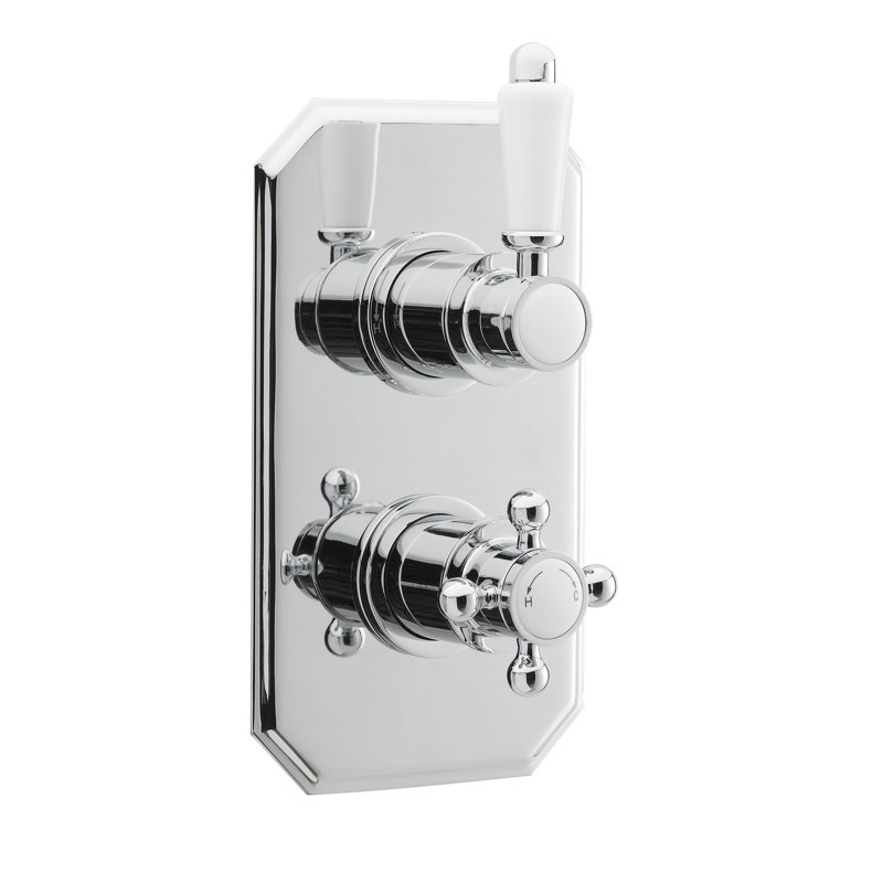 Double Concealed Thermostatic Shower Valve
