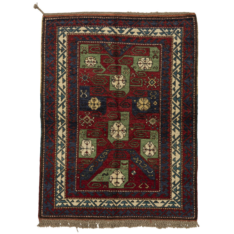 Kazak One-of-a-Kind 5' x 6' Hand Knotted Area Rug