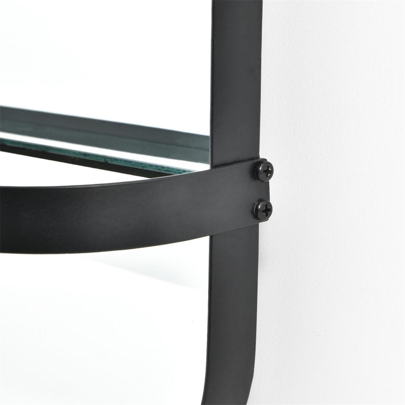 Miroir Ausonia, 29,53 po x 15,75 po, Noir