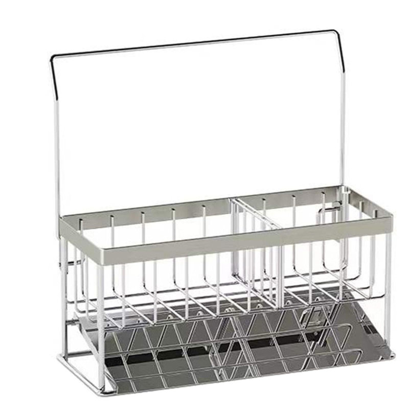 Porte-éponge en acier inoxydable antirouille avec égouttoir amovible, grande capacité, blanc
