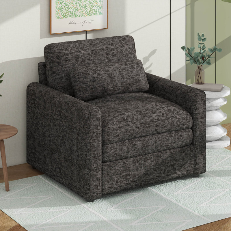 Fauteuil rembourré Cozy, Gris
