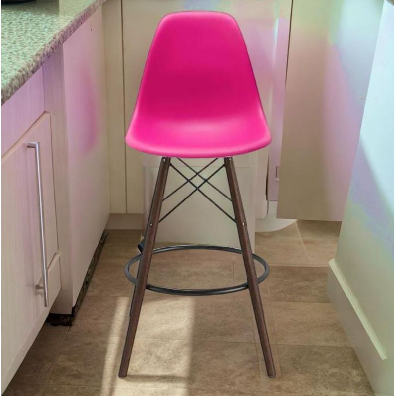 Tabouret en plastique Mascerano, Rose foncé