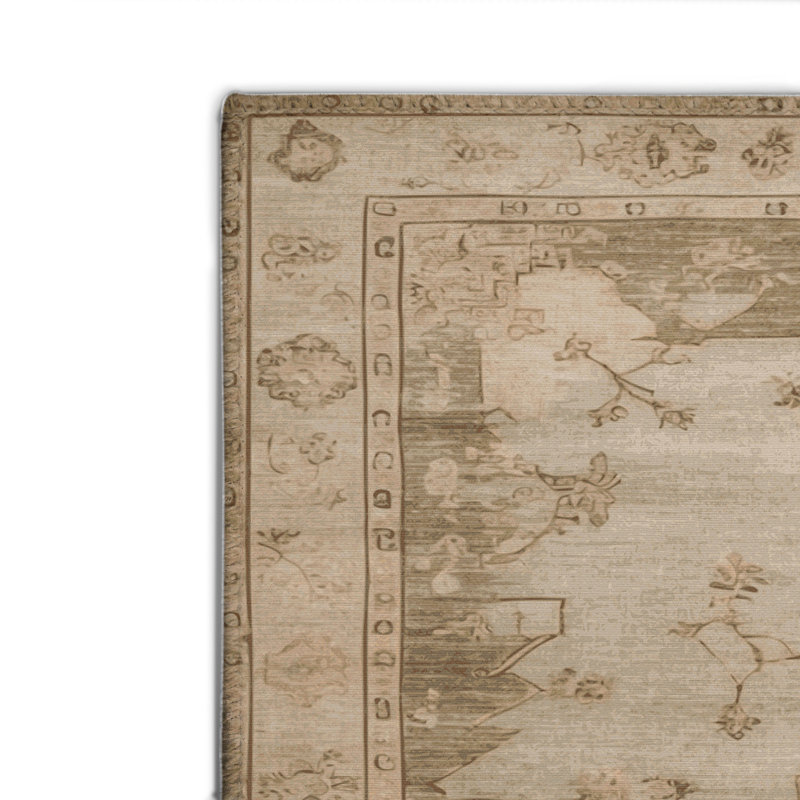 Tapis d'intérieur et d'extérieur surteint beige, Rectangulaire 2 pi x 3 pi