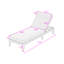 Méridiennes inclinables de patio 2 pièces avec dossier réglable à 4 niveaux, coussin épais et coussin d'appui-tête-130183093