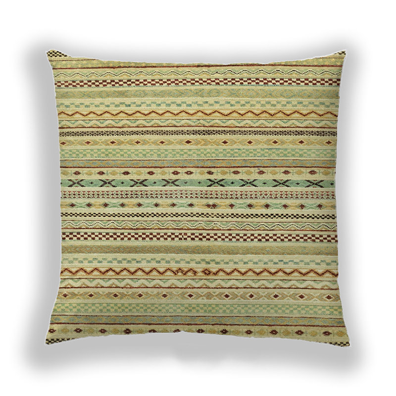 Abstract Reversible Throw Pillow, Microsuede