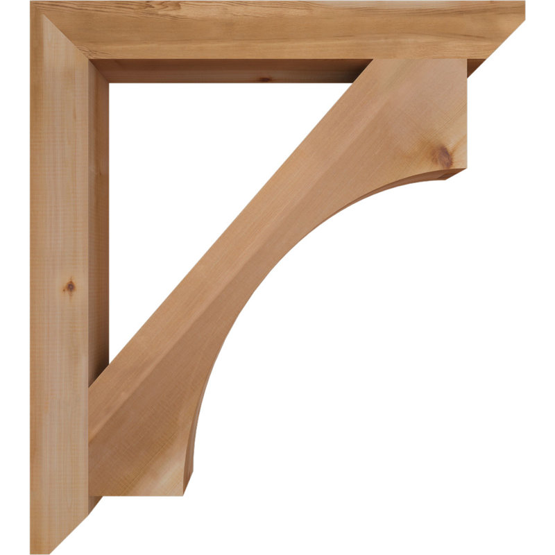 Support en bois Westlake, Cèdre rouge, H 38 po x l 3,5 po x P 34 po