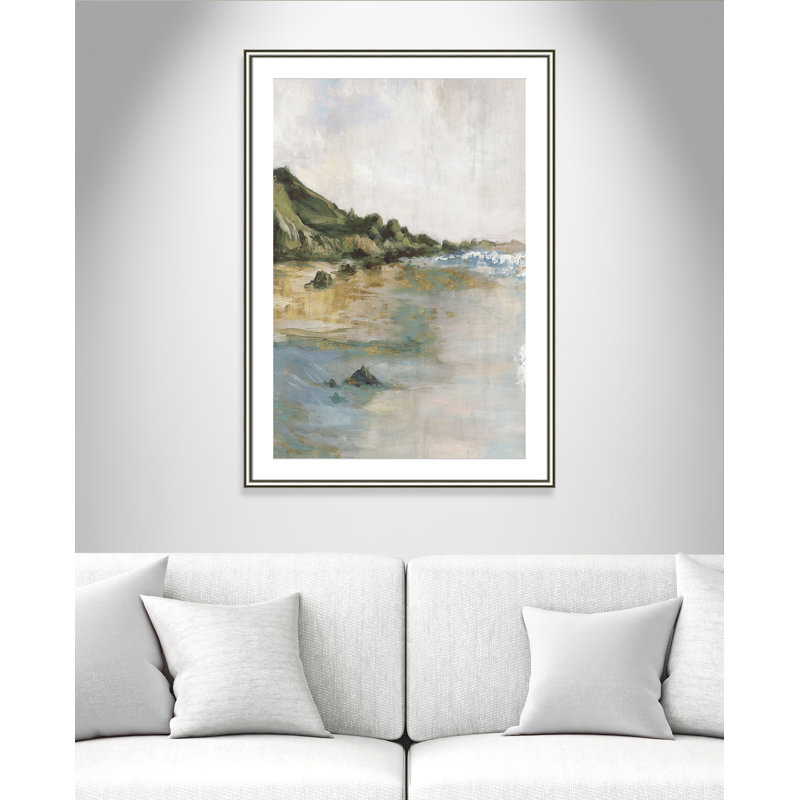 Impression «Tide’s Edge» par Casa Fine Arts, Impression encadrée argentée classique avec pass