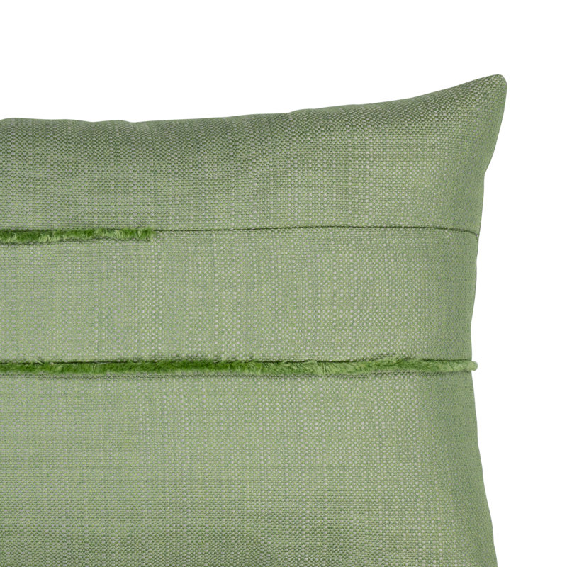 Micro Fringe Outdoor Square Sunbrella® Pillow Cover & Insert, Carbon, Square 20"
