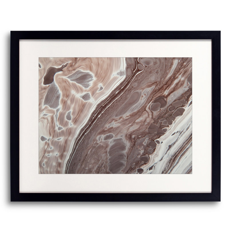 Boue par Will Birdwell - Peinture, H 17,25 po x l 21,25 po, Papier avec cadre noir