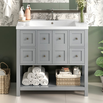 Meuble-lavabo 36 po avec lavabo encastré