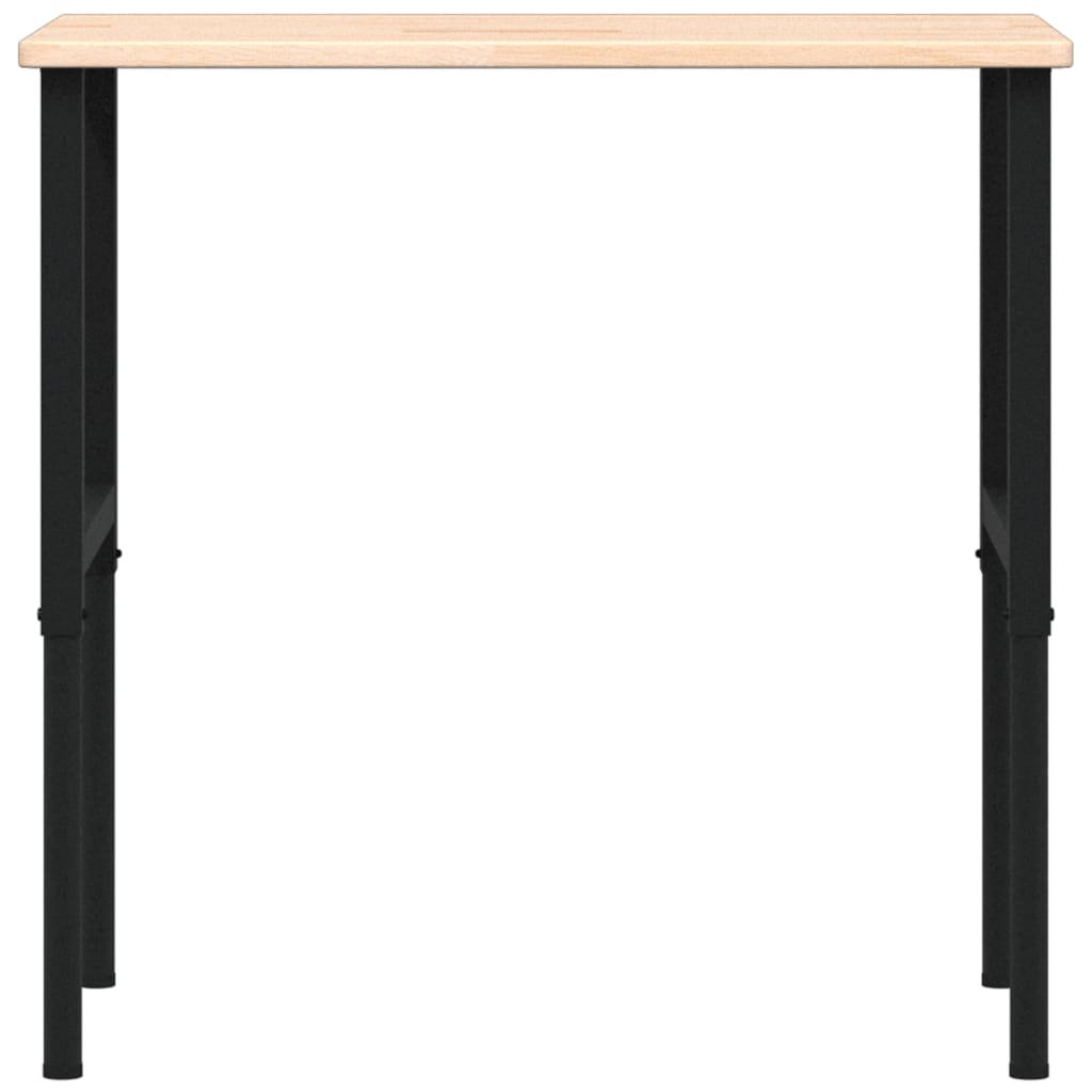 Workbench 100X60x(71.5-98) Cm Solid Wood Beech Rectangular