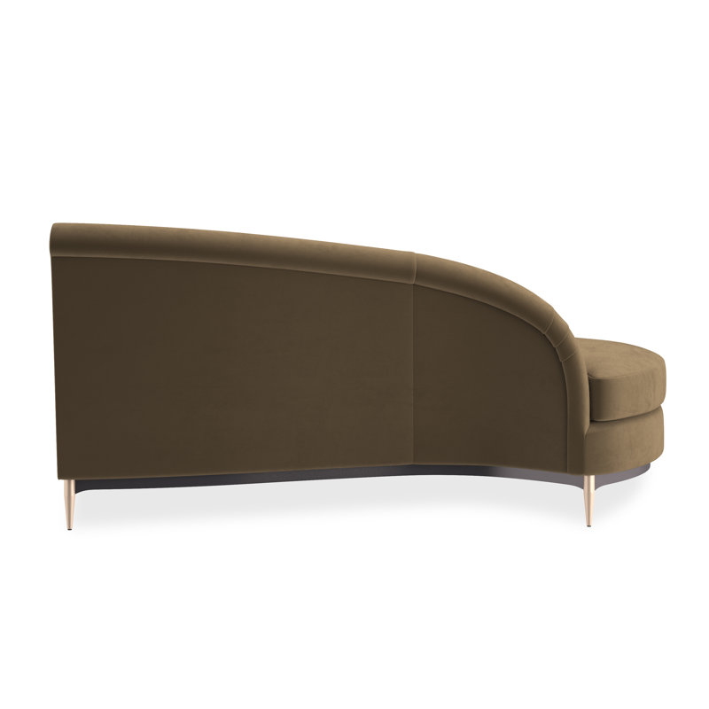 Threes Company Loveseat, Brown