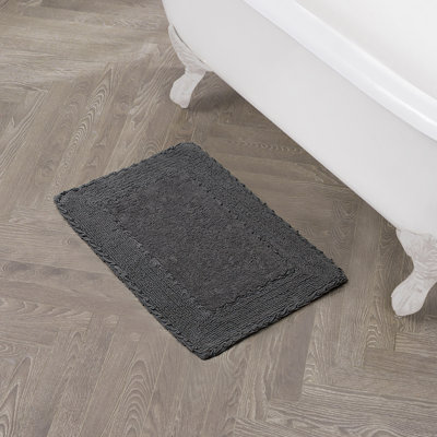 Laura Ashley Ruffle 100% Cotton Bath Rugs