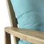 Ensemble de patio complet en teck avec coussins sunbrella avalon