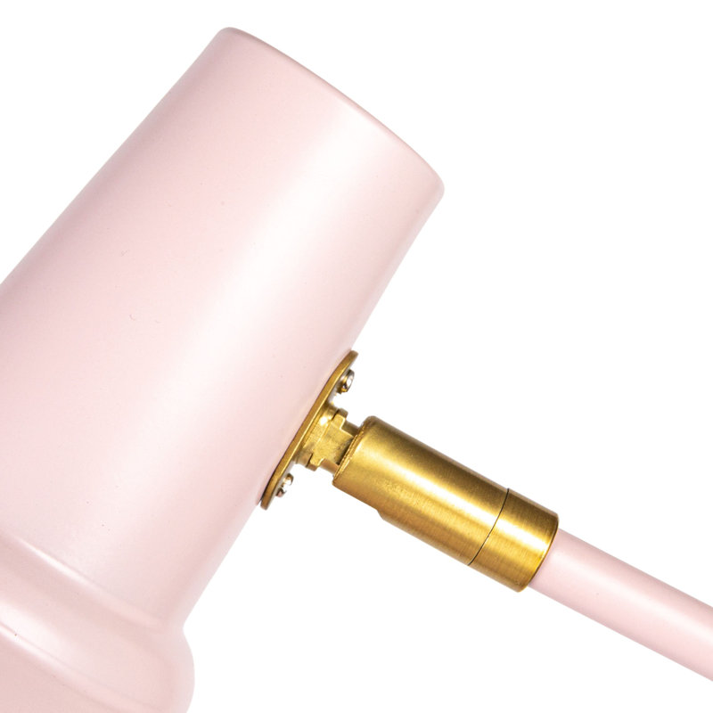 Jerrilee 65'' Pink Swing Arm Floor Lamp