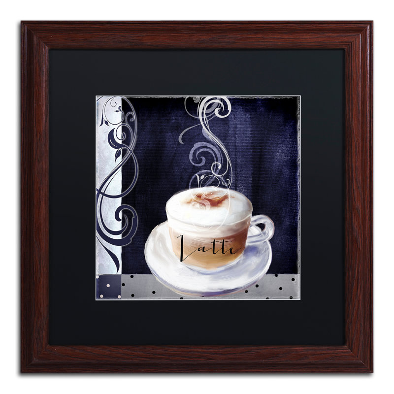 «Cafe Blue II» par Jadaya, impression encadrée, Noir, H 16 po x l 16 po x P 0,5 po