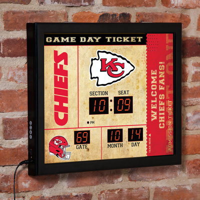 Horloge murale Kansas Kansas Chiefs